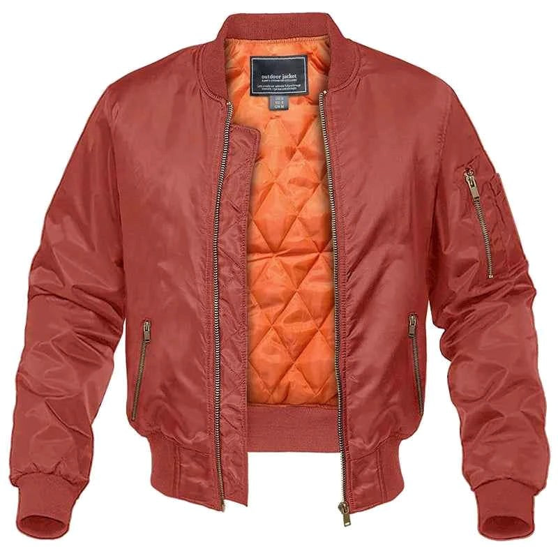 Donald | Men's Bomber Jacket with Front Pockets, Zip Fastening Urban Jacket | The Dress Cellar