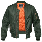 Donald | Men's Bomber Jacket with Front Pockets, Zip Fastening Urban Jacket | The Dress Cellar