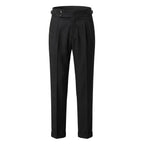 Mason | Men's Double-Pleat High-Waist Trousers, Tailored Tapered Trousers | The Dress Cellar