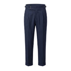 Mason | Men's Double-Pleat High-Waist Trousers, Tailored Tapered Trousers | The Dress Cellar