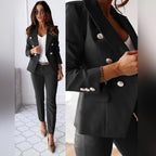 Matilda | Women's Slim-Fit Two-Piece Suit, Double-Breasted Blazer Suit | The Dress Cellar