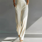 Brittany | Women's Wide-Leg Jumpsuit with Wrap Front, V-Neck Two-Piece Set | The Dress Cellar