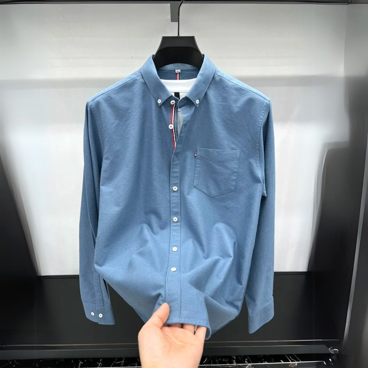 Jeremy | Men's Oxford Button-Down Shirt, Long-Sleeve Smart Casual Shirt | The Dress Cellar