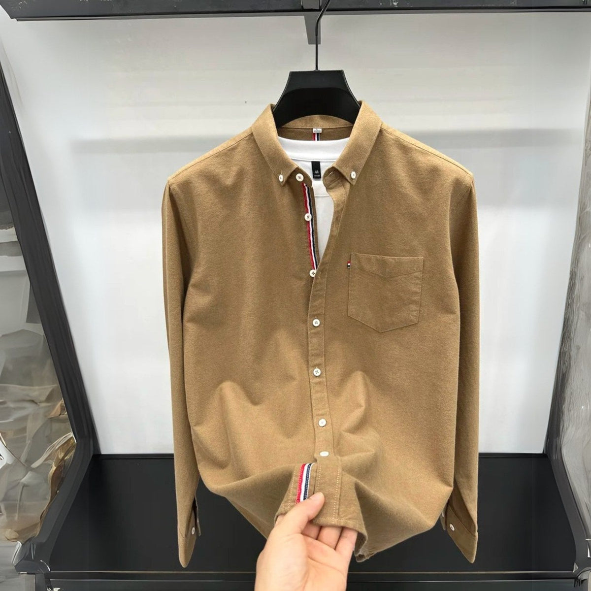 Jeremy | Men's Oxford Button-Down Shirt, Long-Sleeve Smart Casual Shirt | The Dress Cellar