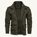Maxwell | Men's Fleece-Lined Zip-Up Jacket, Military-Style Autumn Coat | The Dress Cellar