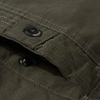Maxwell | Men's Fleece-Lined Zip-Up Jacket, Military-Style Autumn Coat | The Dress Cellar