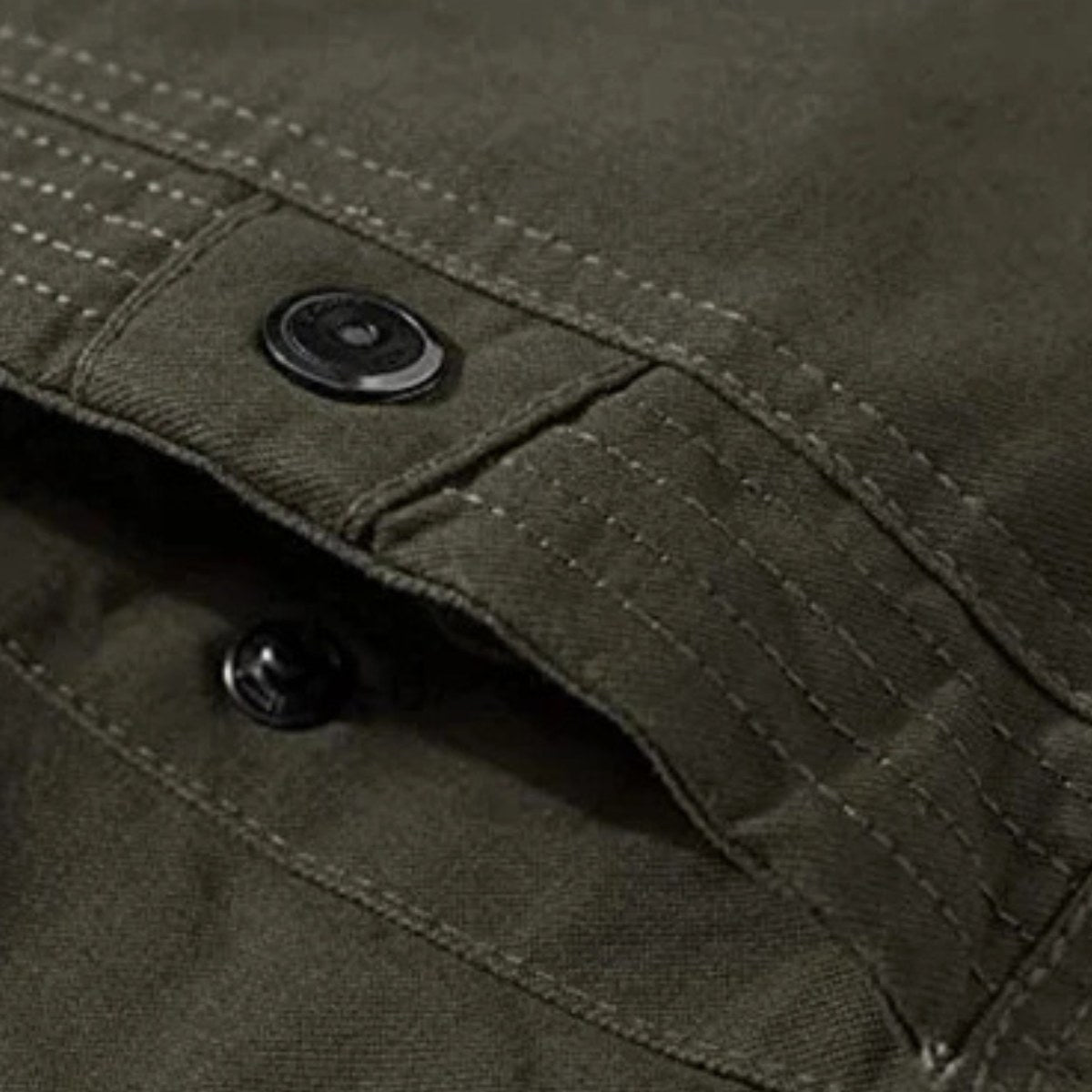 Maxwell | Men's Fleece-Lined Zip-Up Jacket, Military-Style Autumn Coat | The Dress Cellar