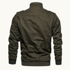 Maxwell | Men's Fleece-Lined Zip-Up Jacket, Military-Style Autumn Coat | The Dress Cellar