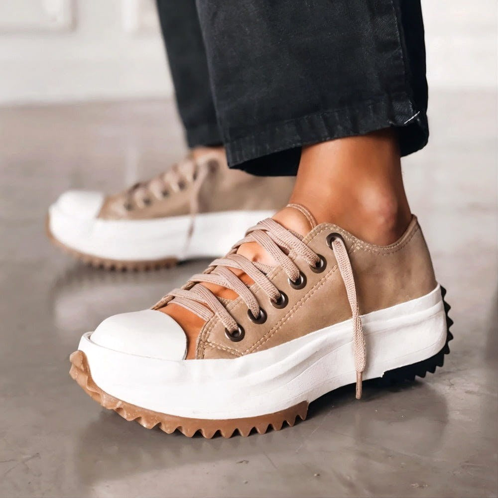 Maya | Women's Comfort Sneakers - Brown