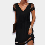 Melissa | Women's Tummy Control Evening Dress - Black