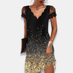 Melissa | Women's Tummy Control Evening Dress - Gold