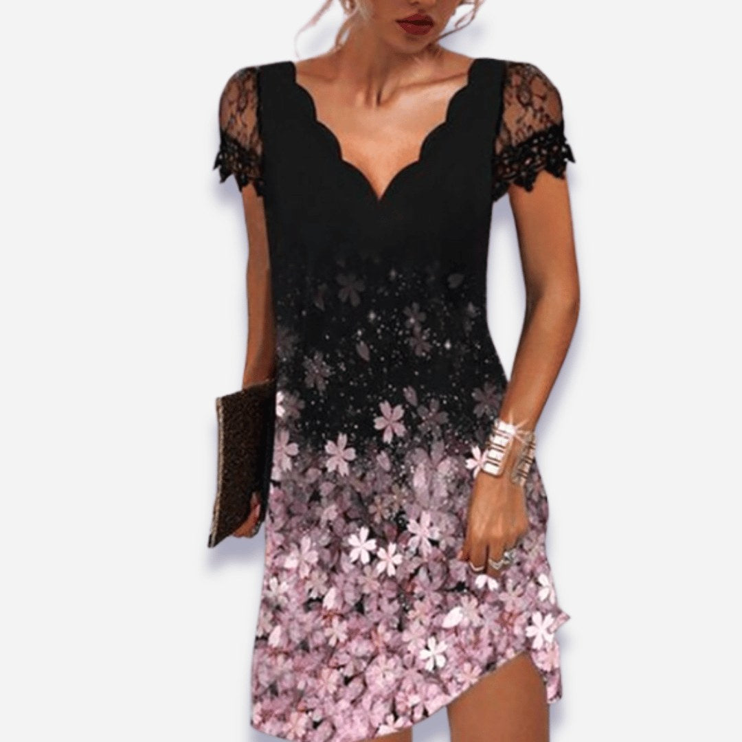 Melissa | Women's Tummy Control Evening Dress - Pink