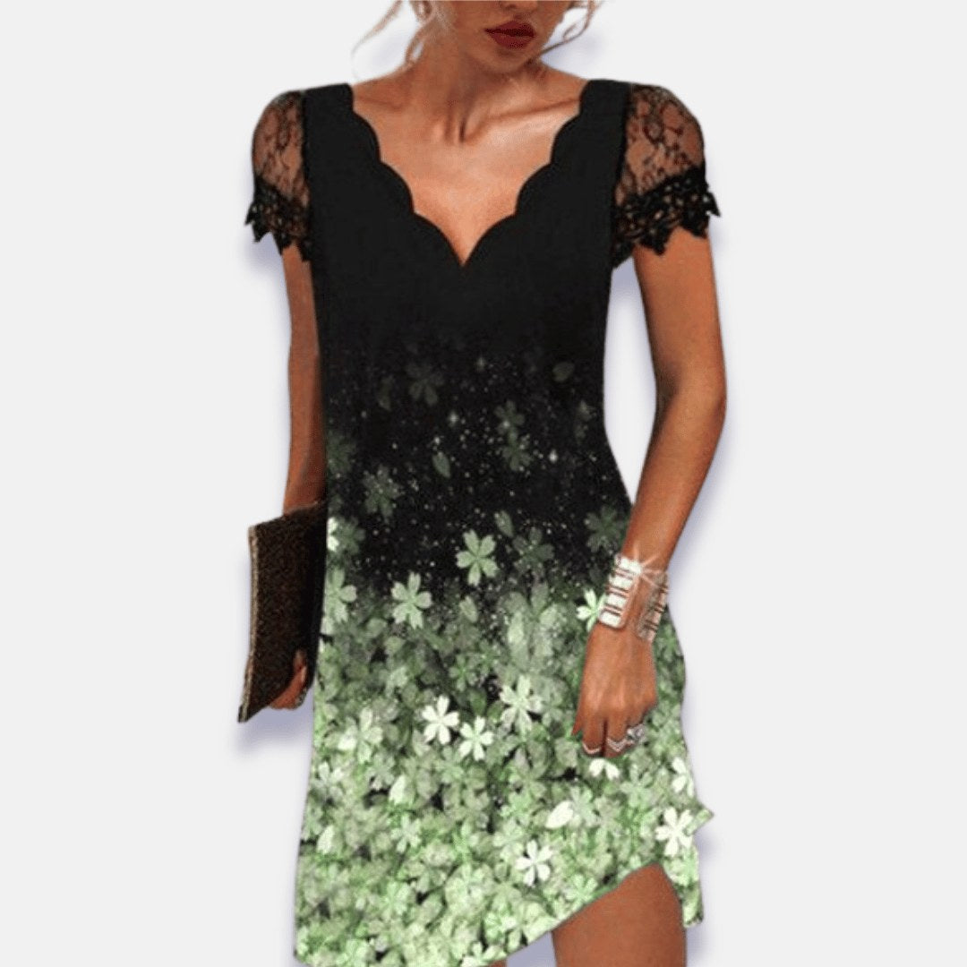 Melissa | Women's Tummy Control Evening Dress - Green
