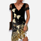 Melissa | Women's Tummy Control Evening Dress - Butterflies