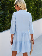 Mila | Women's Gingham Short Sleeve Summer Dress - image 3