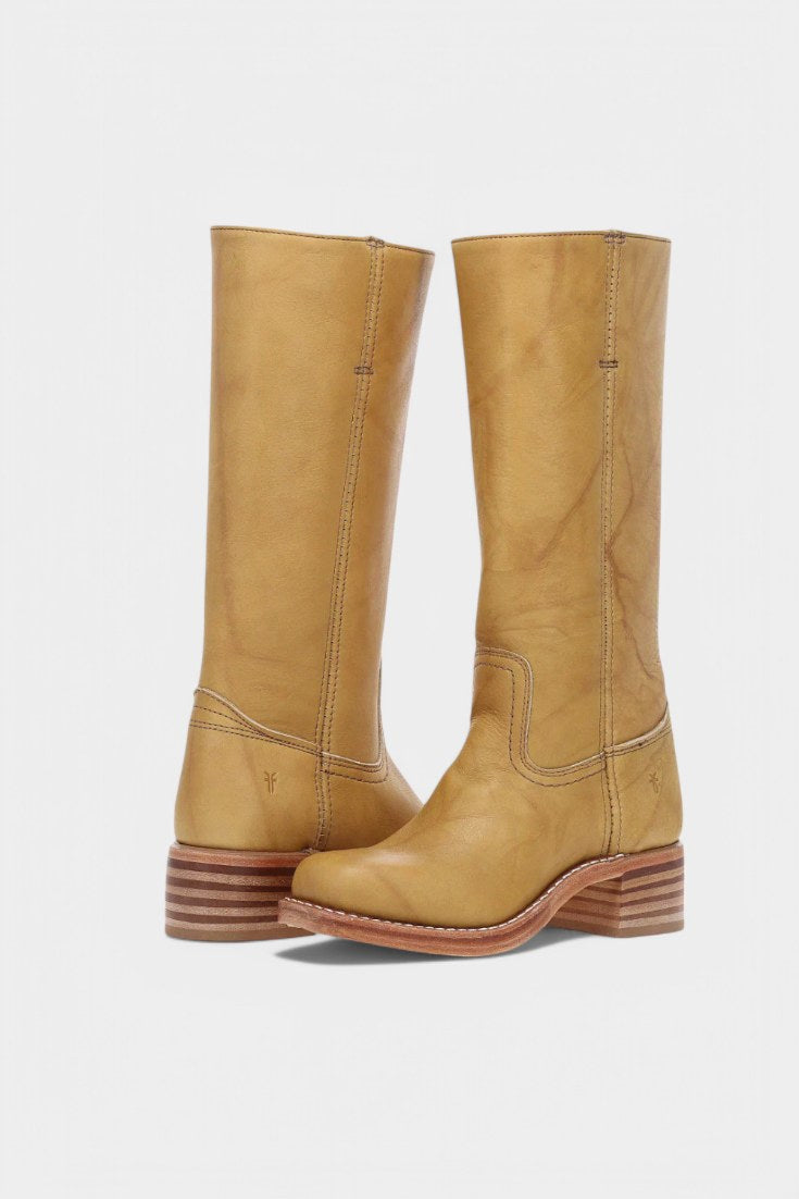 Millie | Women's Knee-High Leather Boots with Block Heel, Elegant Leather Boots | The Dress Cellar