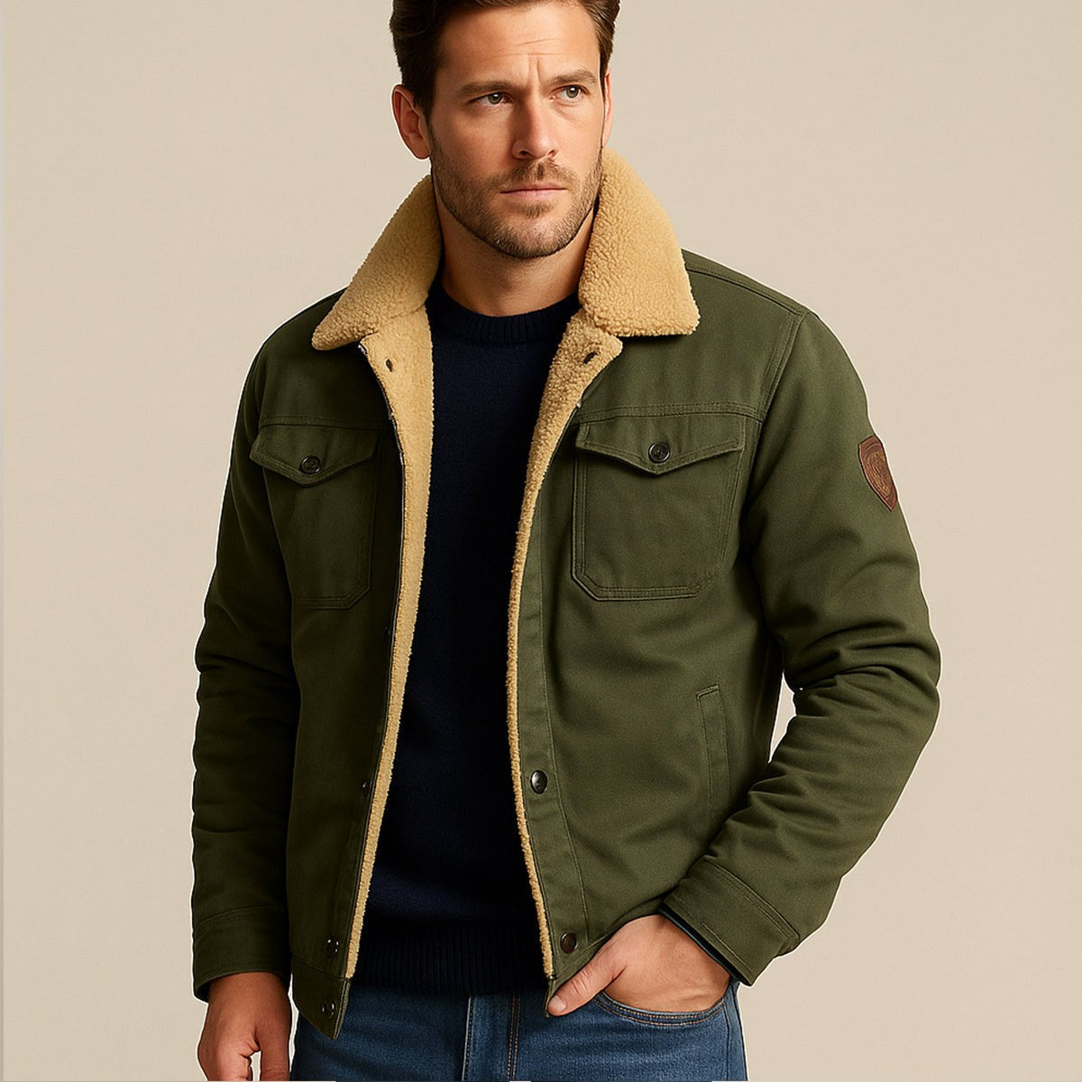 Mitchell | Men's Fleece-Lined Winter Coat, Warm Everyday Coat | The Dress Cellar