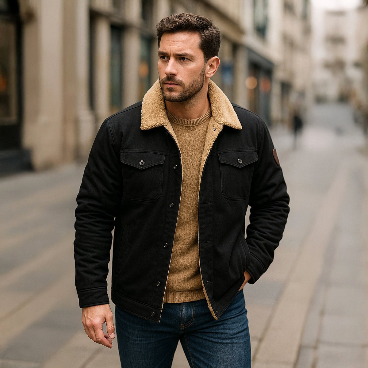 Mitchell | Men's Fleece-Lined Winter Coat, Warm Everyday Coat | The Dress Cellar