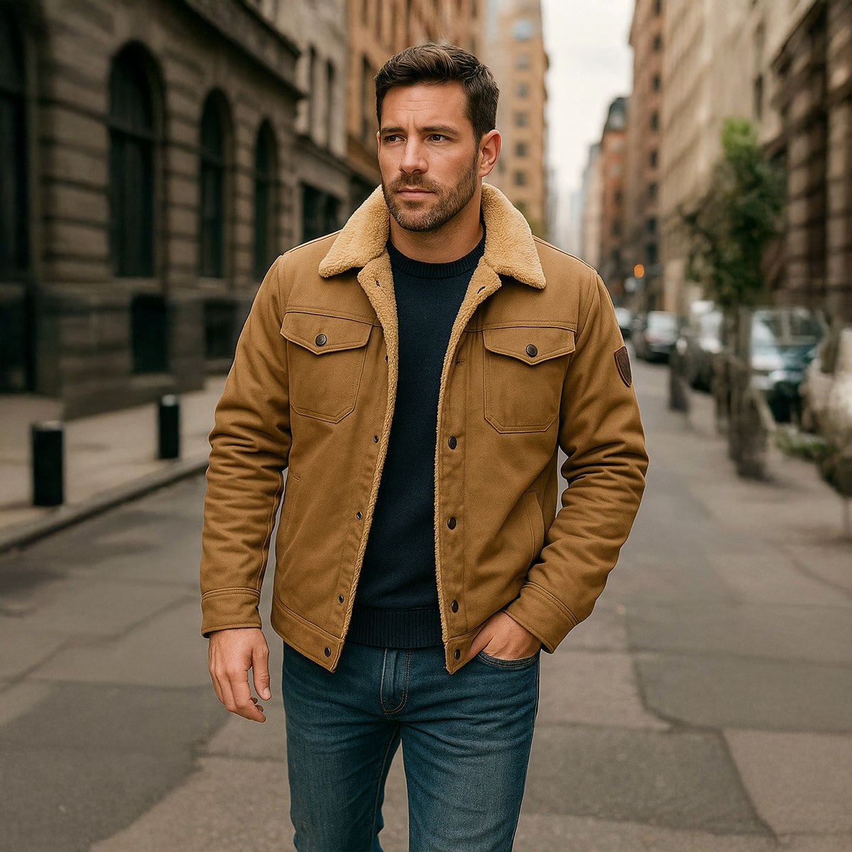 Mitchell | Men's Fleece-Lined Winter Coat, Warm Everyday Coat | The Dress Cellar