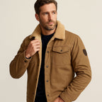 Mitchell | Men's Fleece-Lined Winter Coat, Warm Everyday Coat | The Dress Cellar | Black