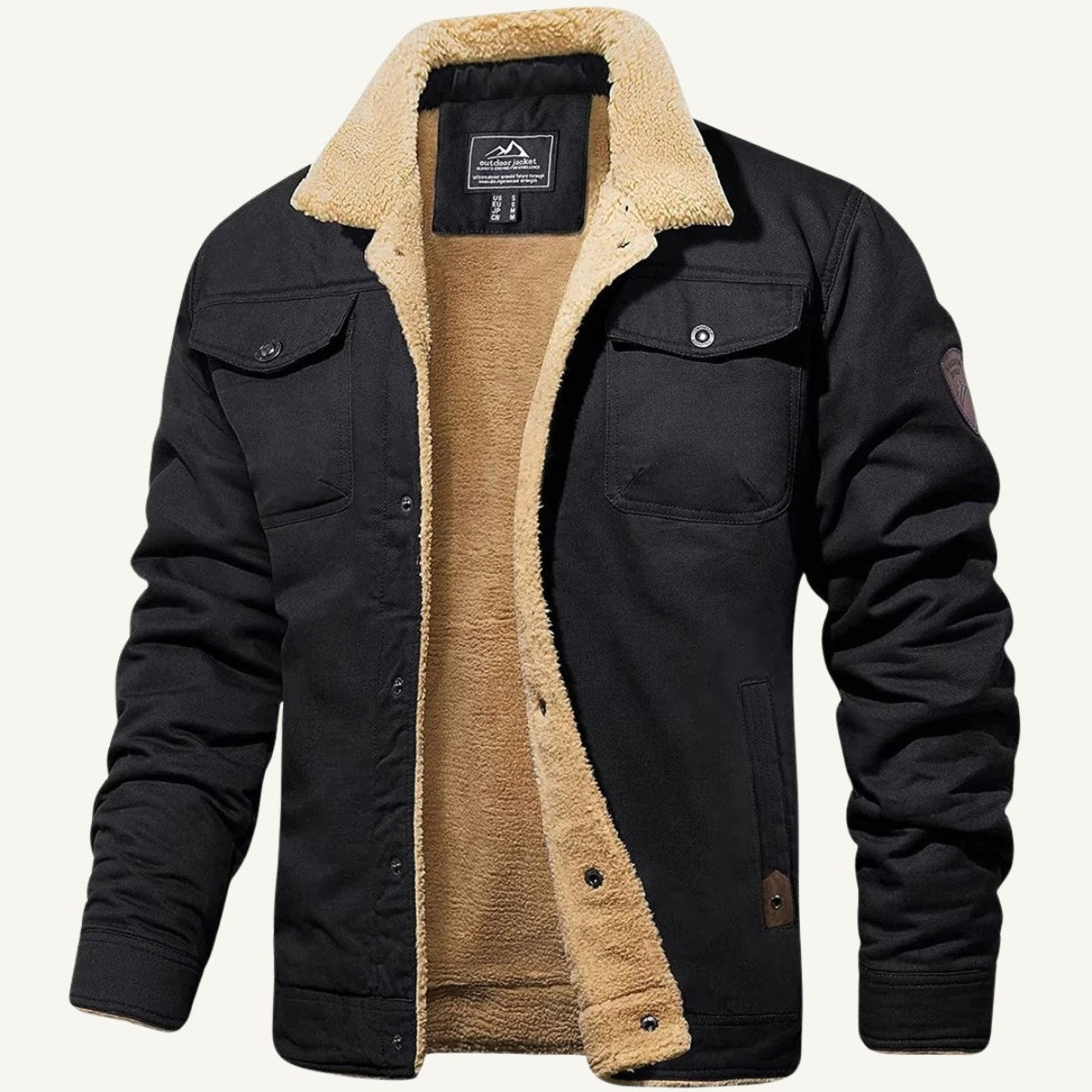 Mitchell | Men's Fleece-Lined Winter Coat, Warm Everyday Coat | The Dress Cellar | Navy Blue
