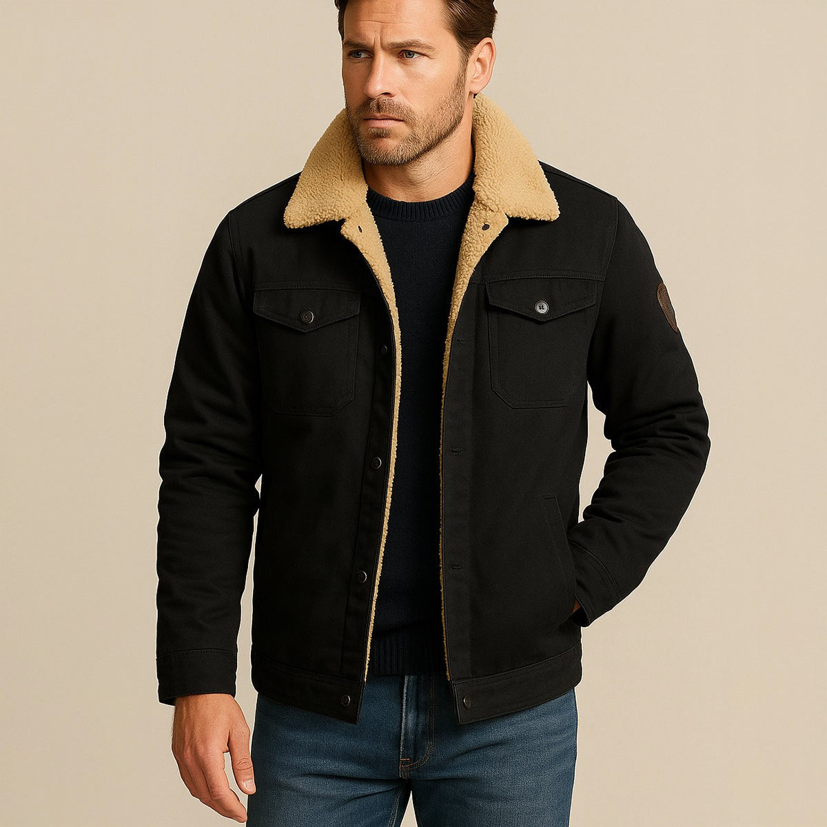 Mitchell | Men's Fleece-Lined Winter Coat, Warm Everyday Coat | The Dress Cellar