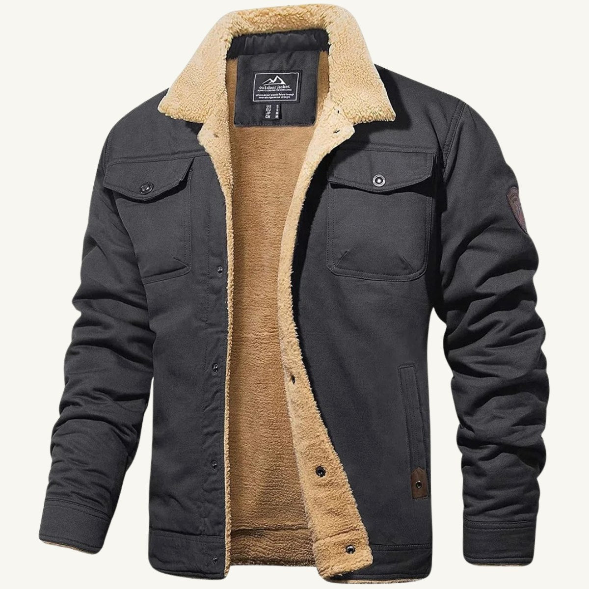 Mitchell | Men's Fleece-Lined Winter Coat, Warm Everyday Coat | The Dress Cellar