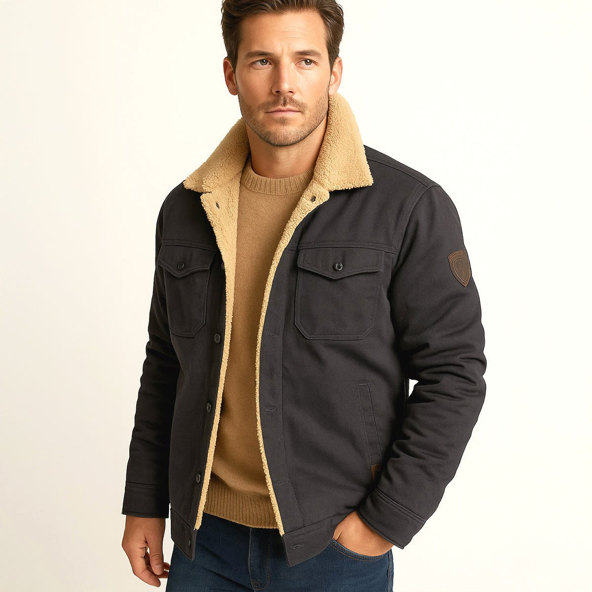 Mitchell | Men's Fleece-Lined Winter Coat, Warm Everyday Coat | The Dress Cellar