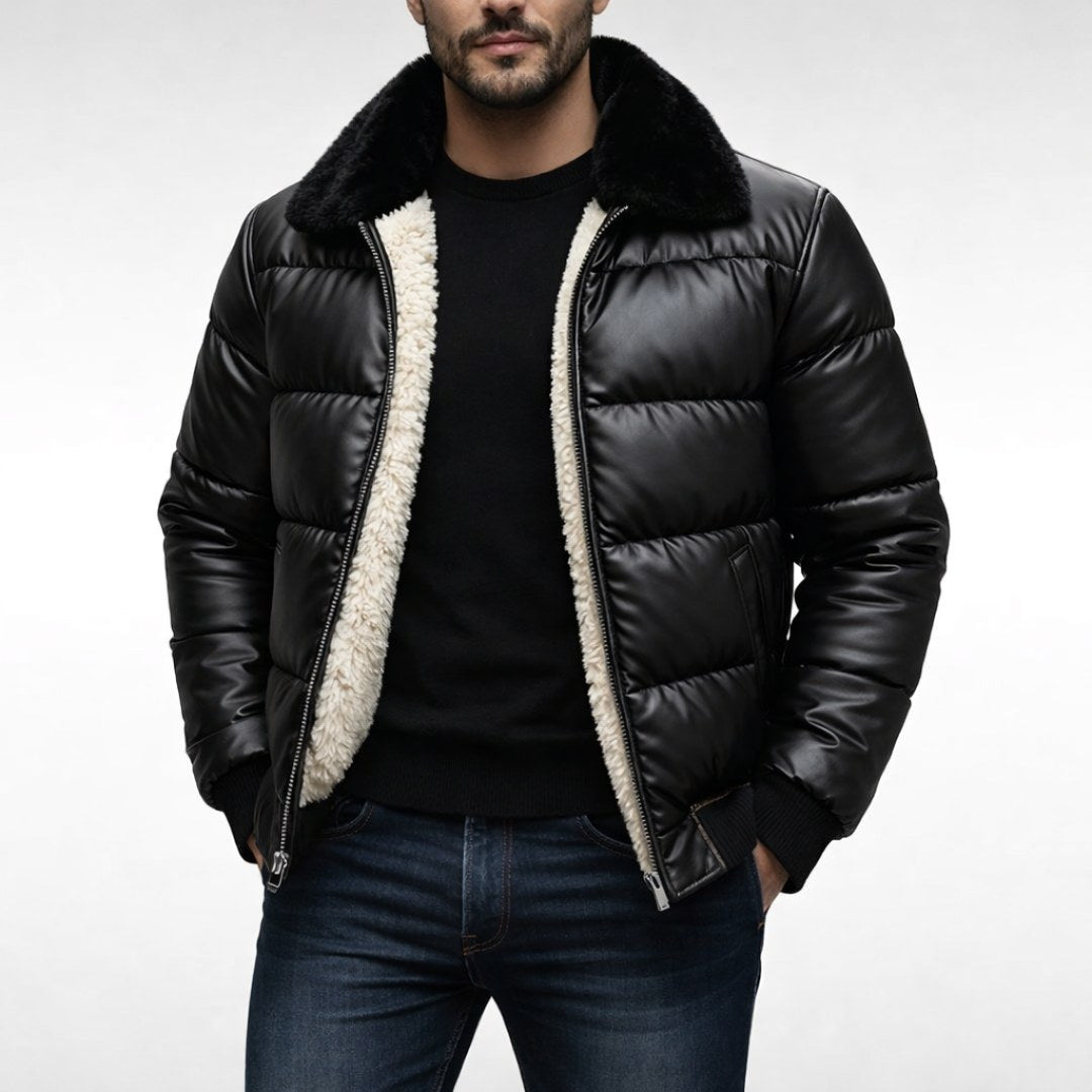 Mitchell | Men's Puffer Jacket, Bold Urban Coat | The Dress Cellar