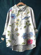 Monette | Women's Floral Short Sleeve Blouse - image 17