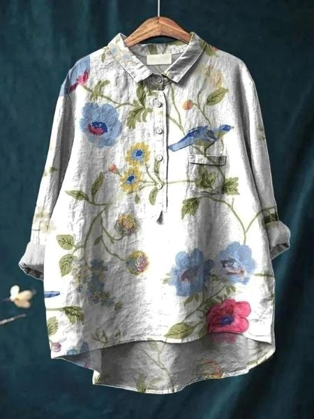 Monette | Women's Floral Short Sleeve Blouse - image 17