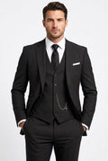 Albert | Men's Three-Piece Tailored Suit, Jacket Vest Pants | The Dress Cellar