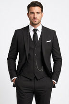 Albert | Men's Three-Piece Tailored Suit, Jacket Vest Pants | The Dress Cellar