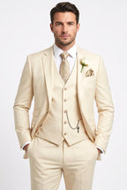 Albert | Men's Three-Piece Tailored Suit, Jacket Vest Pants | The Dress Cellar