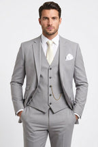 Albert | Men's Three-Piece Tailored Suit, Jacket Vest Pants | The Dress Cellar