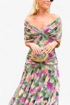 Natalie | Women's Floral V-Neck Midi Dress - image 10