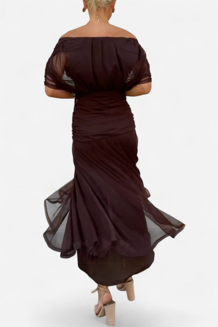 Natalie | Women's Floral V-Neck Midi Dress - image 9