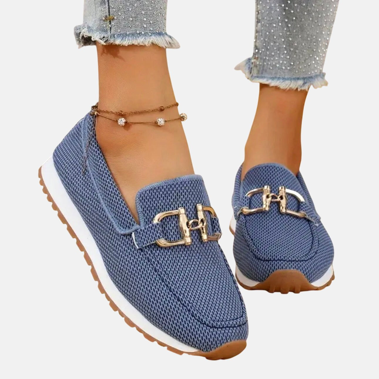 Natalie | Women's Orthopedic Loafers - Blue