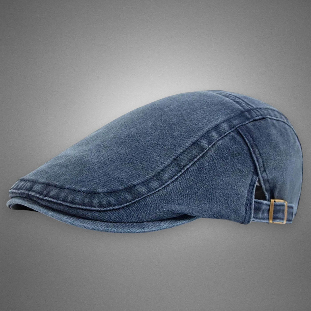 Natalie | Women's Vintage Cotton Beret, Breathable One-Size Hat | The Dress Cellar | Blue