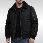 Nathan | Men's Structured Bomber Jacket, Warm Fleece-Lined Jacket | The Dress Cellar
