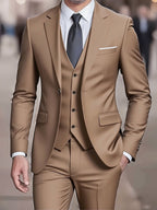 Douglas | Men's Fitted Three-Piece Suit, Tailored Blazer Suit | The Dress Cellar