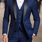 Douglas | Men's Fitted Three-Piece Suit, Tailored Blazer Suit | The Dress Cellar