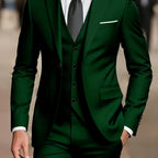 Douglas | Men's Fitted Three-Piece Suit, Tailored Blazer Suit | The Dress Cellar