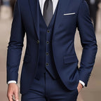 Douglas | Men's Fitted Three-Piece Suit, Tailored Blazer Suit | The Dress Cellar