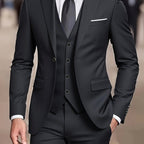 Douglas | Men's Fitted Three-Piece Suit, Tailored Blazer Suit | The Dress Cellar