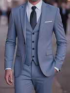 Douglas | Men's Fitted Three-Piece Suit, Tailored Blazer Suit | The Dress Cellar