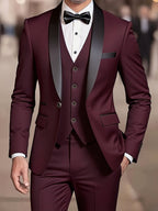 Douglas | Men's Fitted Three-Piece Suit, Tailored Blazer Suit | The Dress Cellar