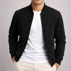 Nigel | Men's Suede-Textured Structured Jacket, Tailored Autumn Jacket | The Dress Cellar