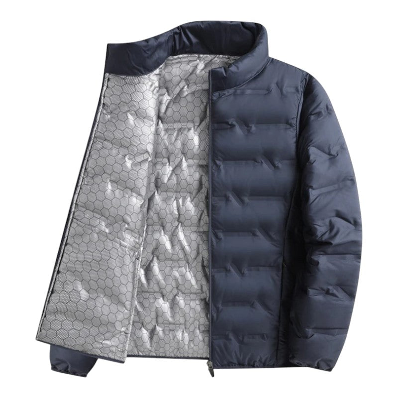 Noah | Men's Insulated Quilted Jacket, High-Collar Down Jacket | The Dress Cellar