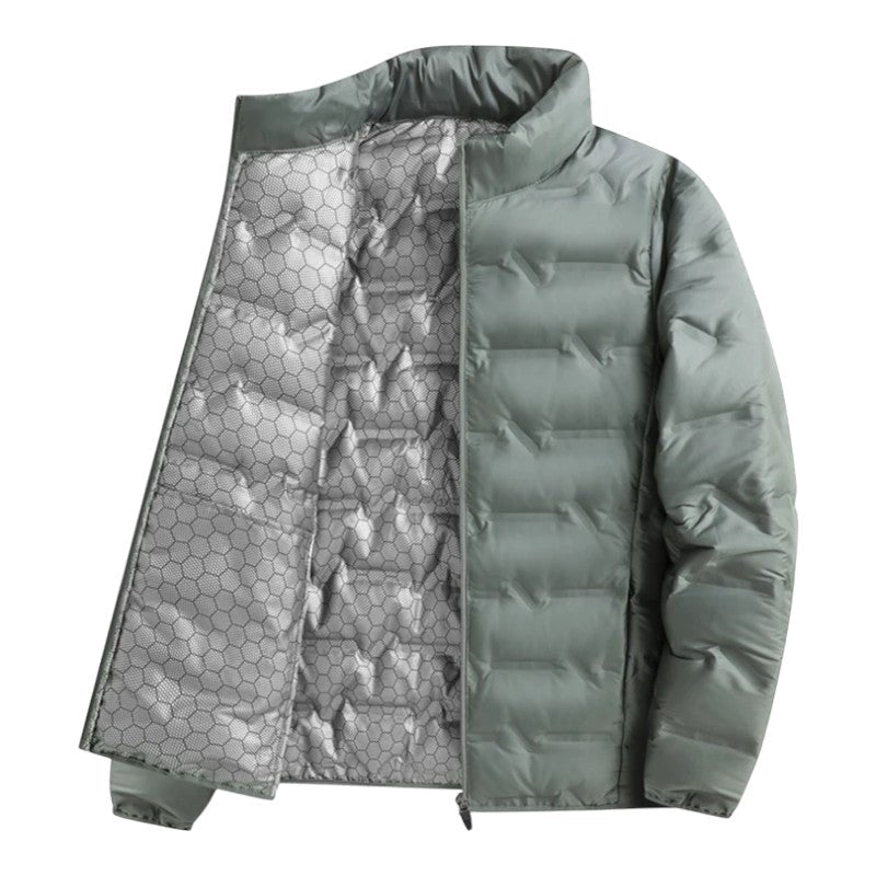 Noah | Men's Insulated Quilted Jacket, High-Collar Down Jacket | The Dress Cellar
